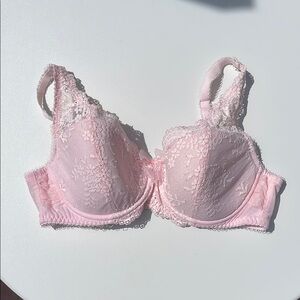 Elegant Pink Lace Bra - Por Moi